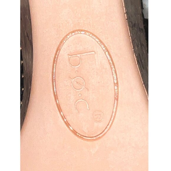 👡 B.O.C. Born Concept Women's Black Leather Wedge Sandals – Size 9M - Picture 7 of 9